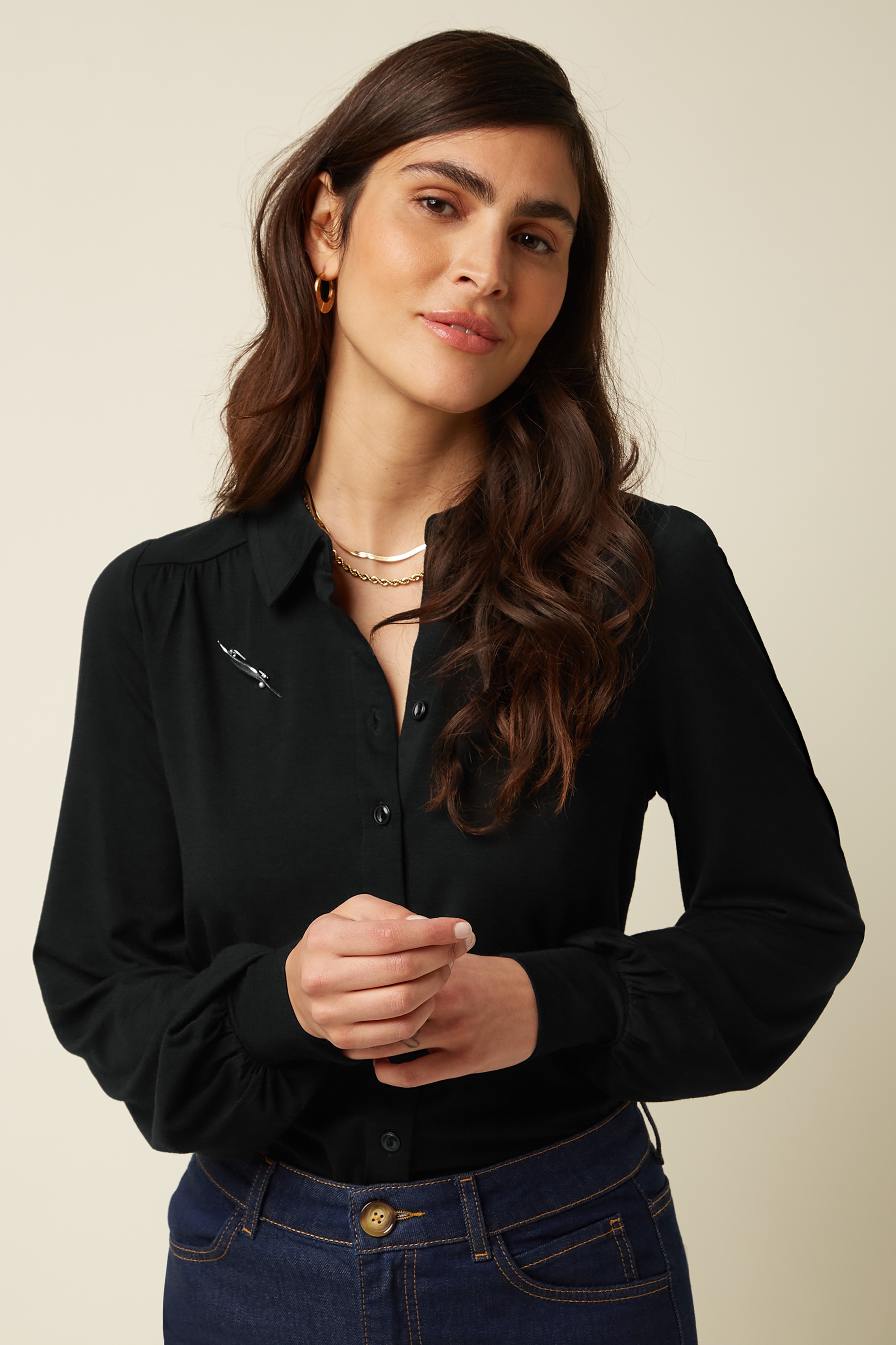 King Louie - Carina Tulum Blouse in Black