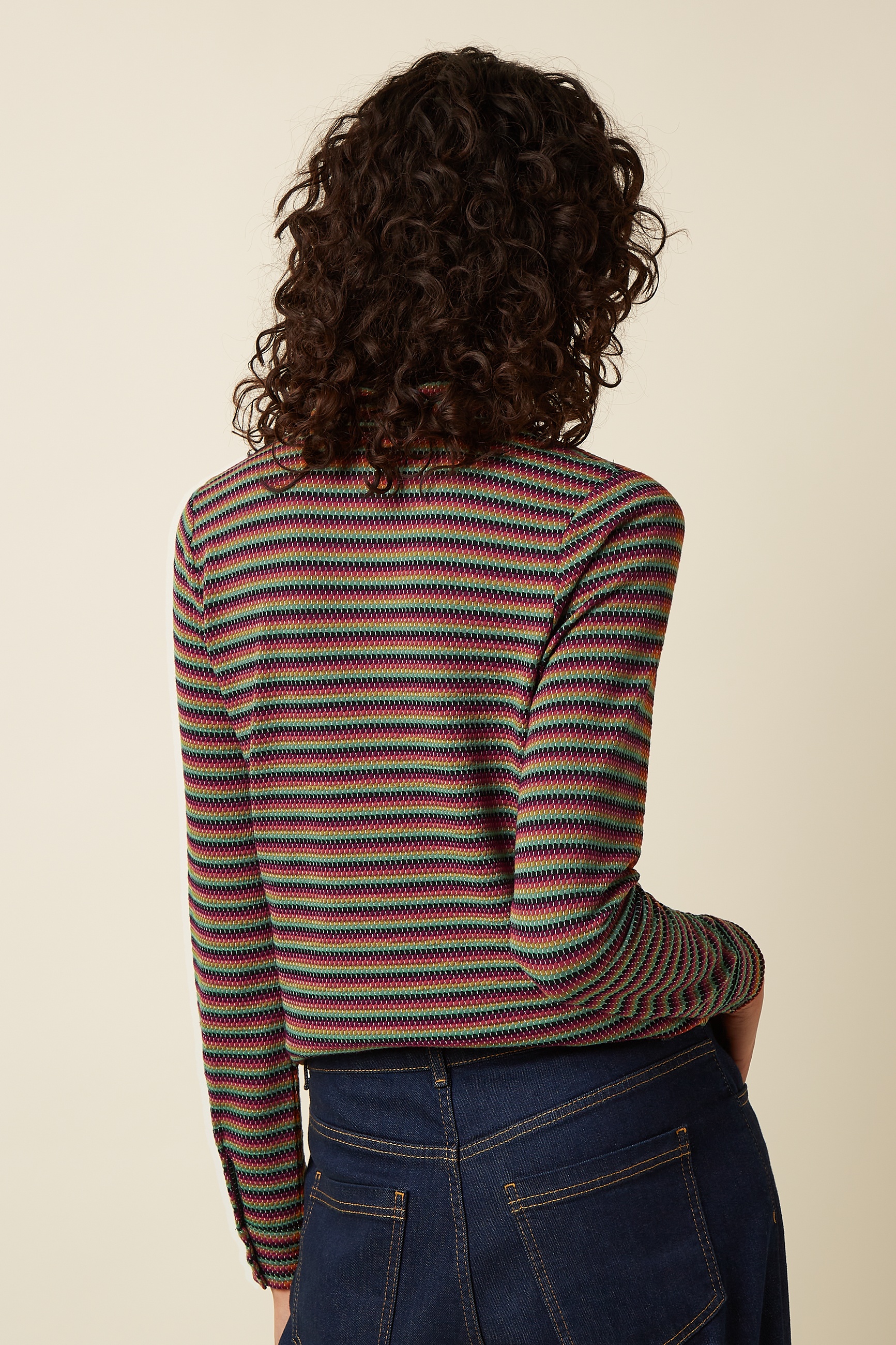 King Louie - Beebop Stripe Blouse in Multi Colour 5