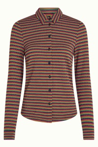 King Louie - Beebop Stripe Blouse in Multi Colour 2
