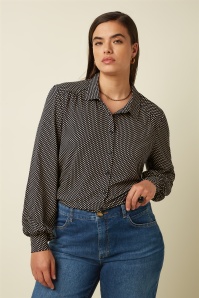 King Louie - Carina Piper Blouse in Ink Blue
