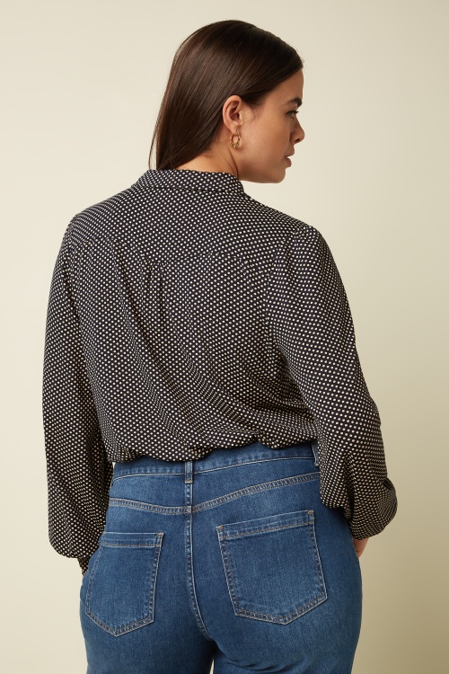King Louie - Carina Piper Blouse in Ink Blue 4
