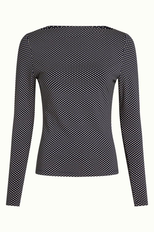King Louie - Marina Piper Top in Ink Blue 2