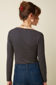 King Louie - Marina Piper Top in Ink Blue 3