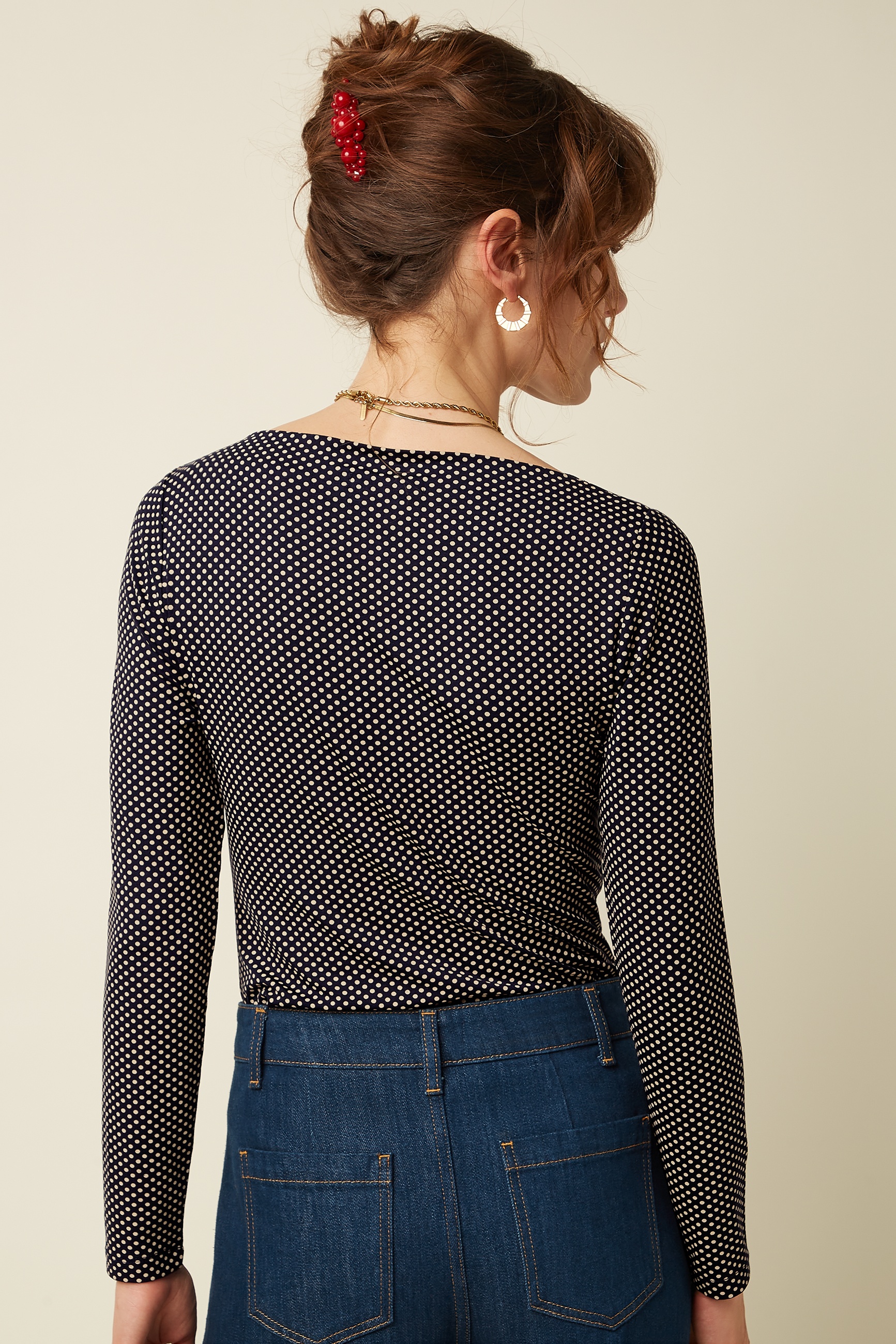 King Louie - Marina Piper Top in Ink Blue 3