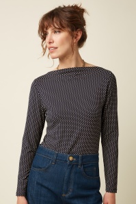King Louie - Marina Piper Top in Ink Blue