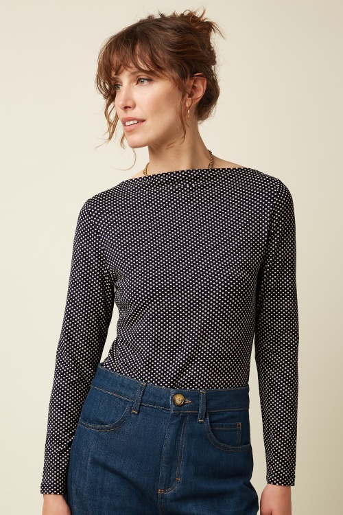 King Louie - Marina Piper Top in Ink Blue