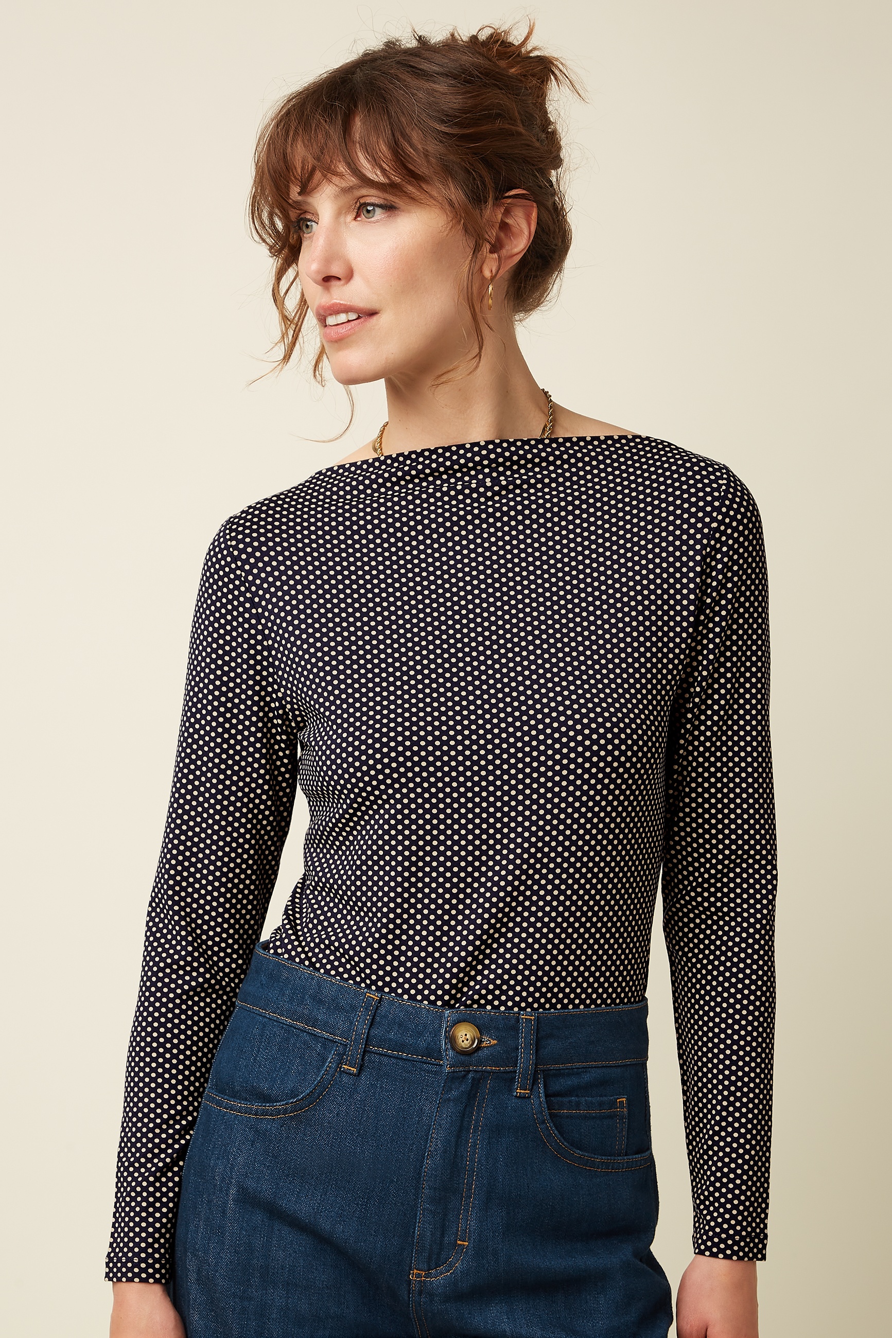 King Louie - Marina Piper Top in Ink Blue