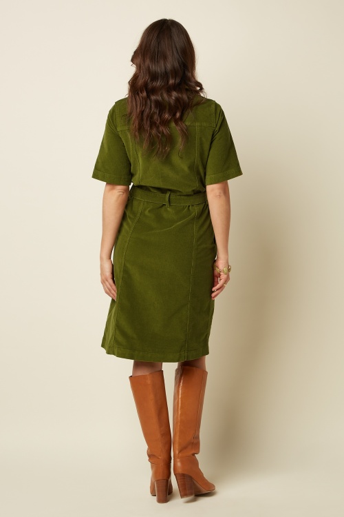 King Louie - Kate Baby Cord Dress in Posey Green 5