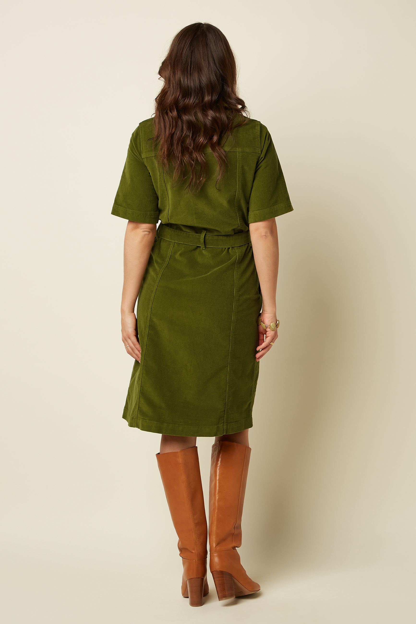 King Louie - Kate Baby Cord Dress in Posey Green 5