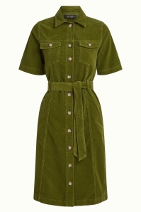 King Louie - Kate Baby Cord Dress in Posey Green 3