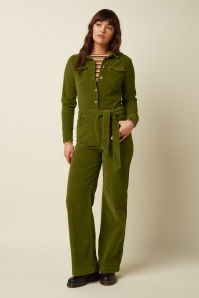 King Louie - Mia Baby Cord jumpsuit in posey groen