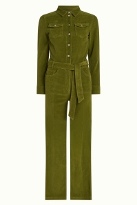 King Louie - Mia Baby Cord jumpsuit in posey groen 3