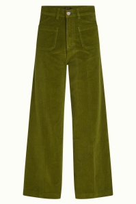 King Louie - Paige Pocket Baby Cord Pants in Posey Green 2