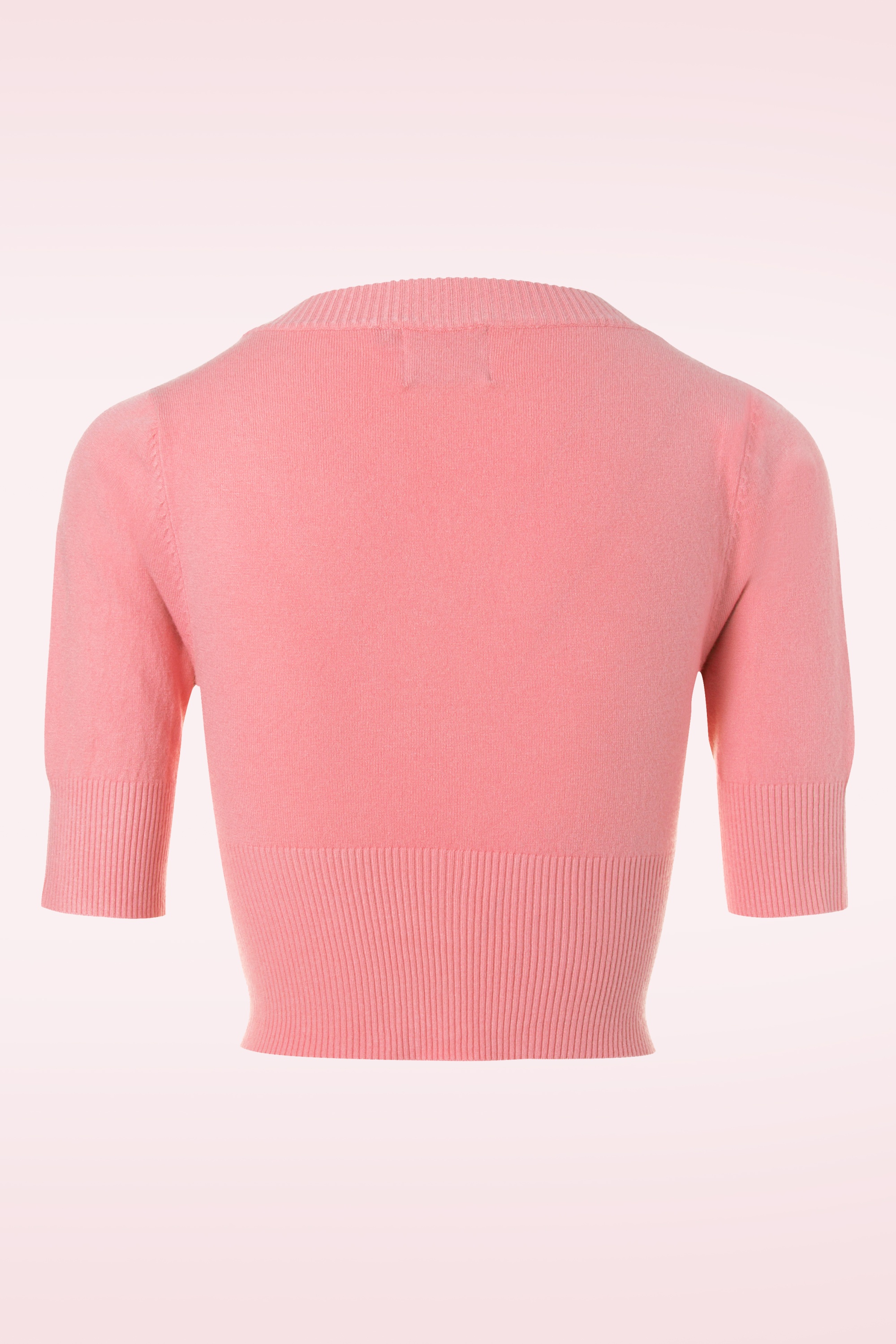 Banned Retro - 50s Overload Cardigan in Rose 2