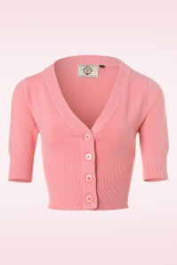 Banned Retro - 50s Overload Cardigan in Rose