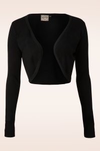 Banned Retro - Vintage Flickers bolero in zwart 2