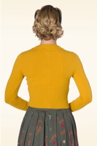 Banned Retro - Dolly Cardigan in Senf 6