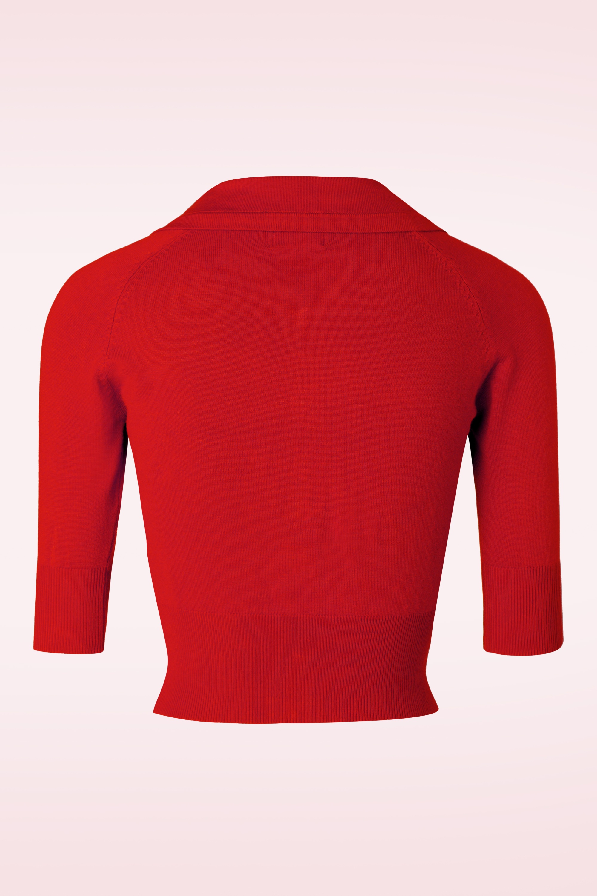 Banned Retro - 40s April Bow Cardigan in Red 2