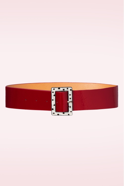 Banned Retro - Ceinture Chenelle en rouge