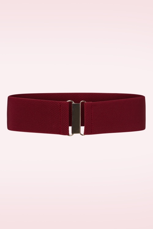 Banned Retro - Ceinture extensible Gloria Années 50 en Bordeaux