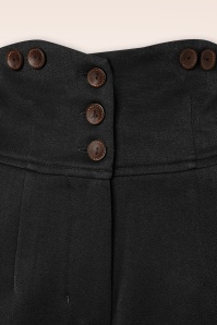 Banned Retro - Girl Boss Trousers Années 50 en Noir 2