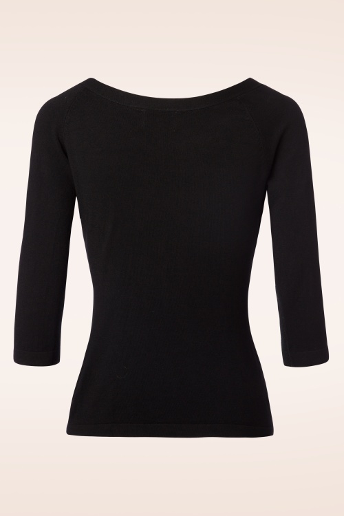 Banned Retro - Pretty Illusion Top in Black 4