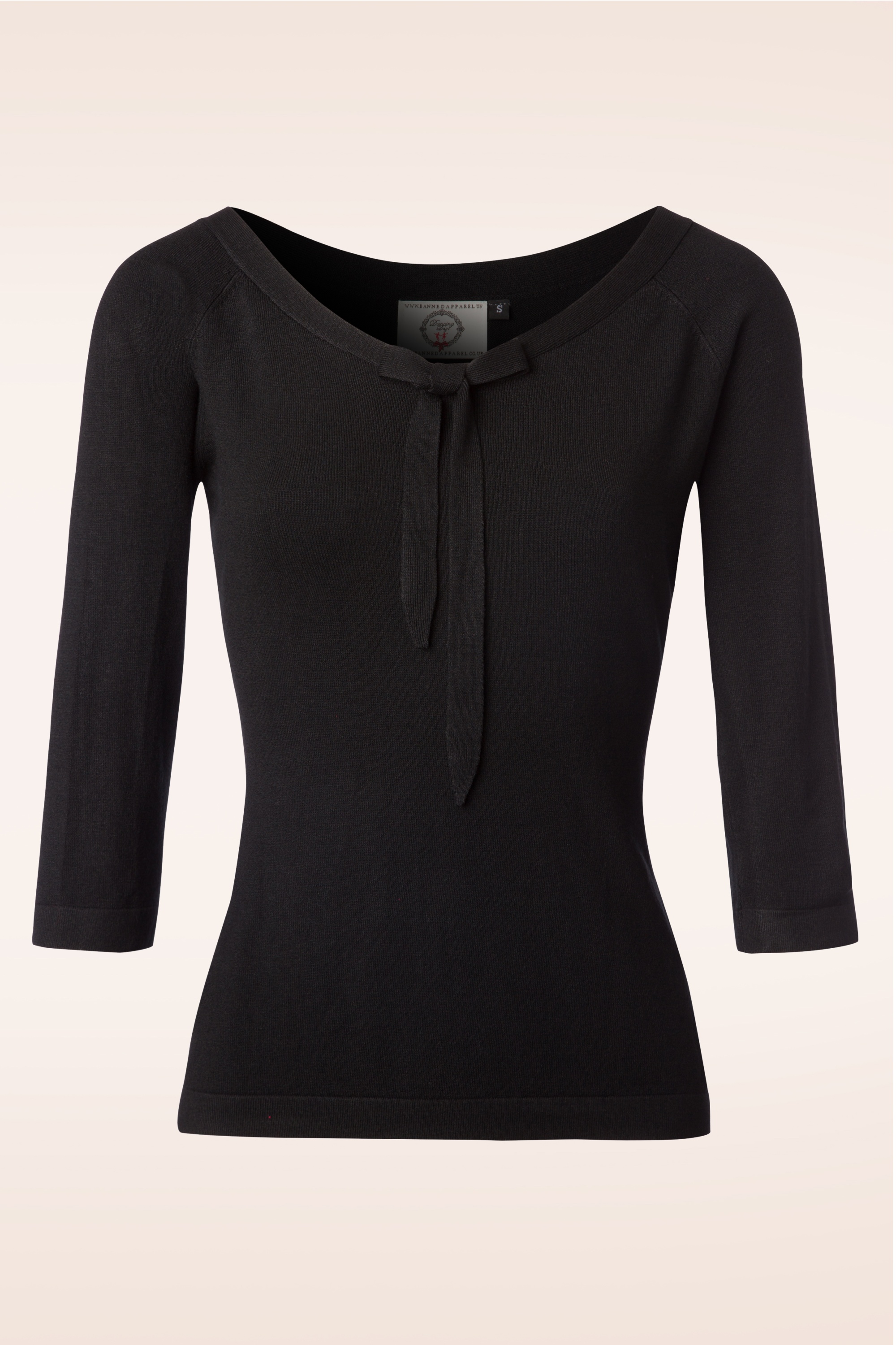 Banned Retro - Pretty Illusion Top in Black 2