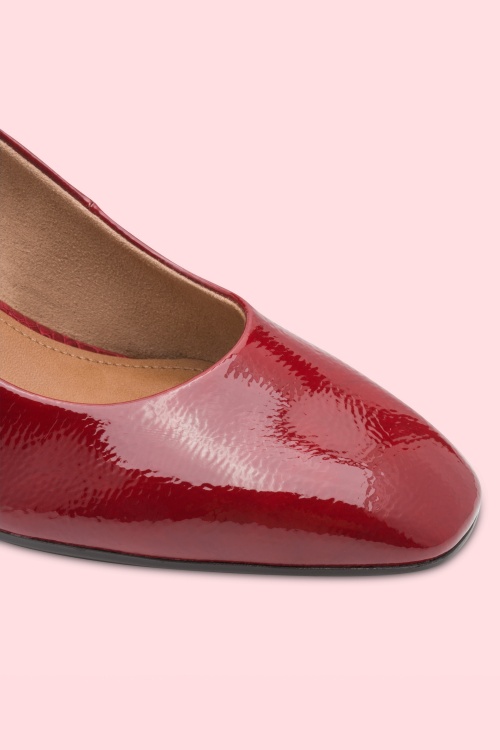 Tamaris - First Lady Vegan Patent Pumps in Red 4