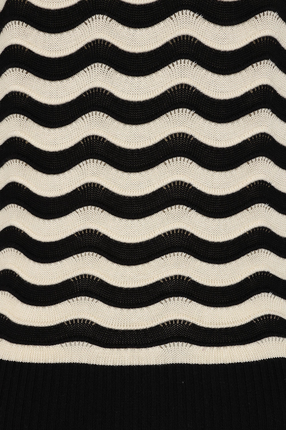 Banned Retro - Sweet Stripes Pullover in Black and Cream 5