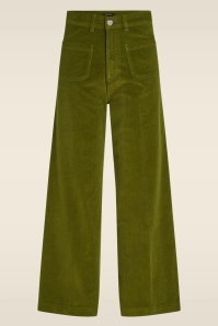 King Louie - Paige Pocket Feincord-Hose in Olivgrün 2