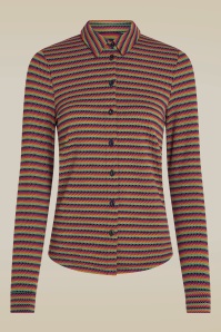 King Louie - Beebop Stripe Blouse in Multi Colour 2