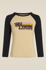King Louie - T-shirt Raglan Logo en noir
