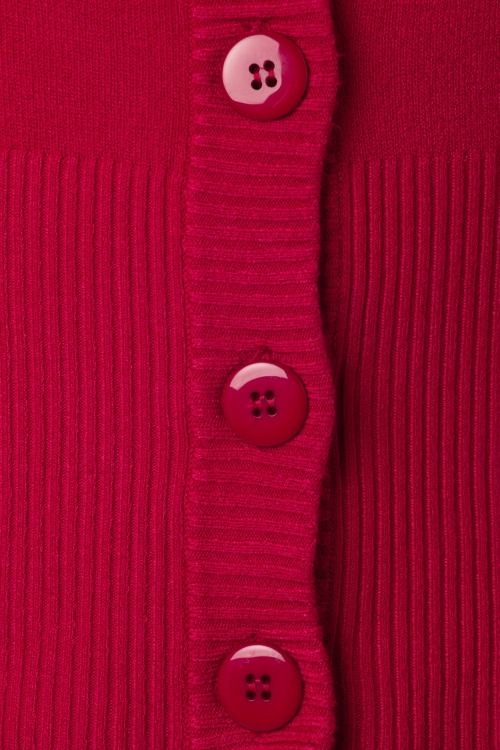 Banned Retro - Dolly Cardigan in leuchtendem Rot 2