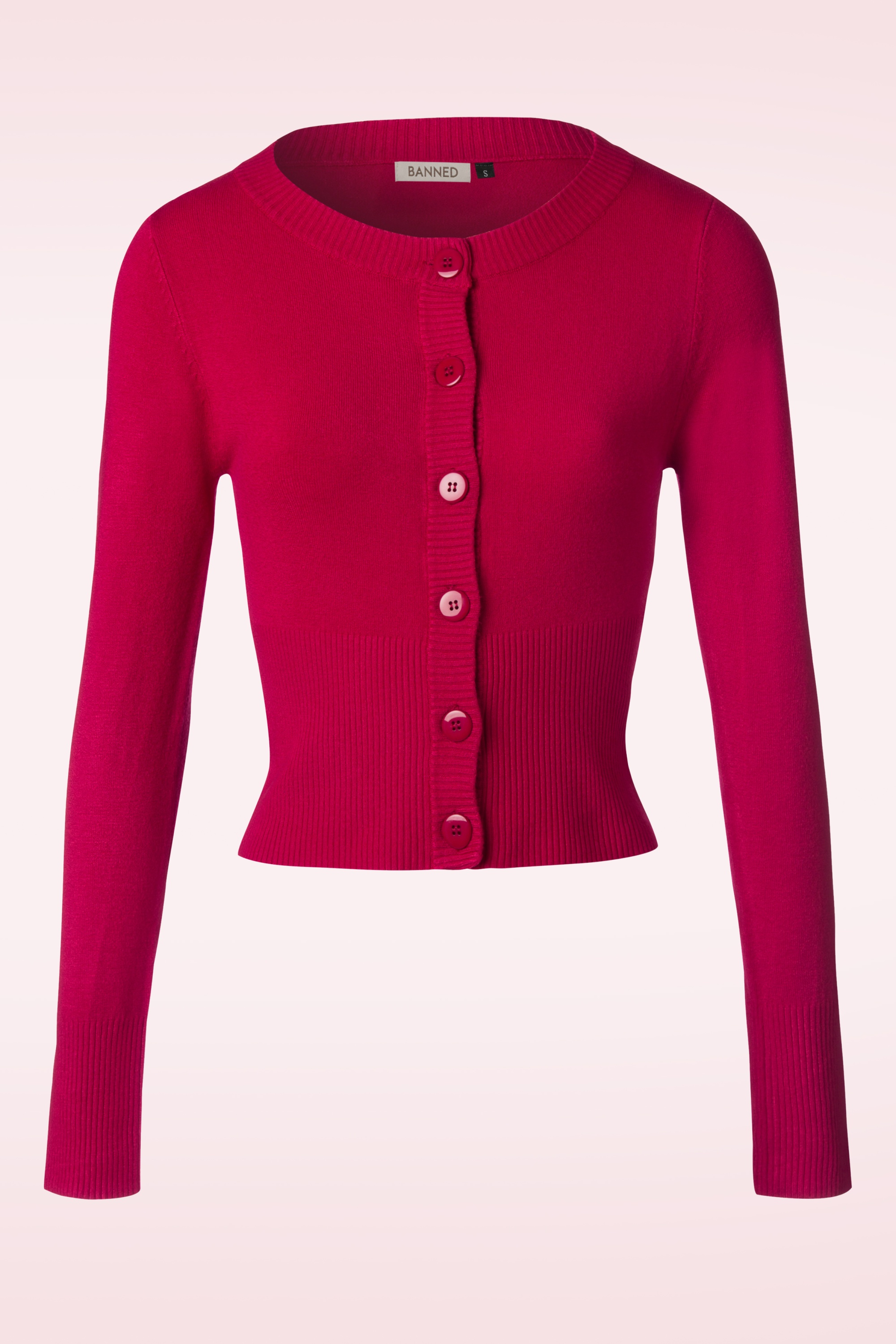 Banned Retro - Dolly Cardigan in leuchtendem Rot