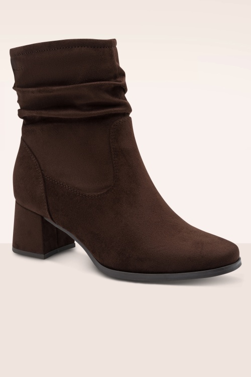 Tamaris - Bonny Comfort Block Heel Boots in Mocca 2