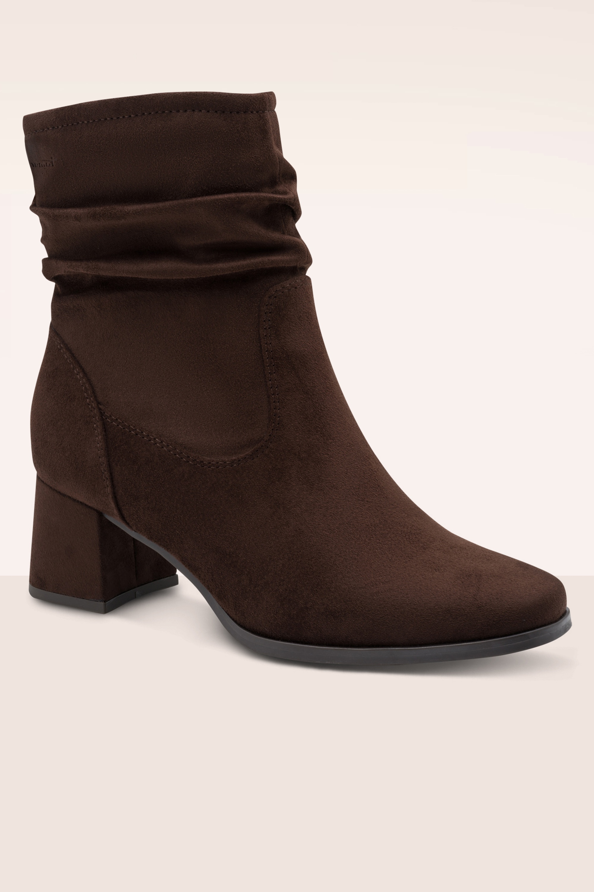 Tamaris - Bonny Comfort Block Heel Boots in Mocca 2