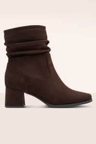 Tamaris - Bonny Comfort Block Heel Boots in Mocca