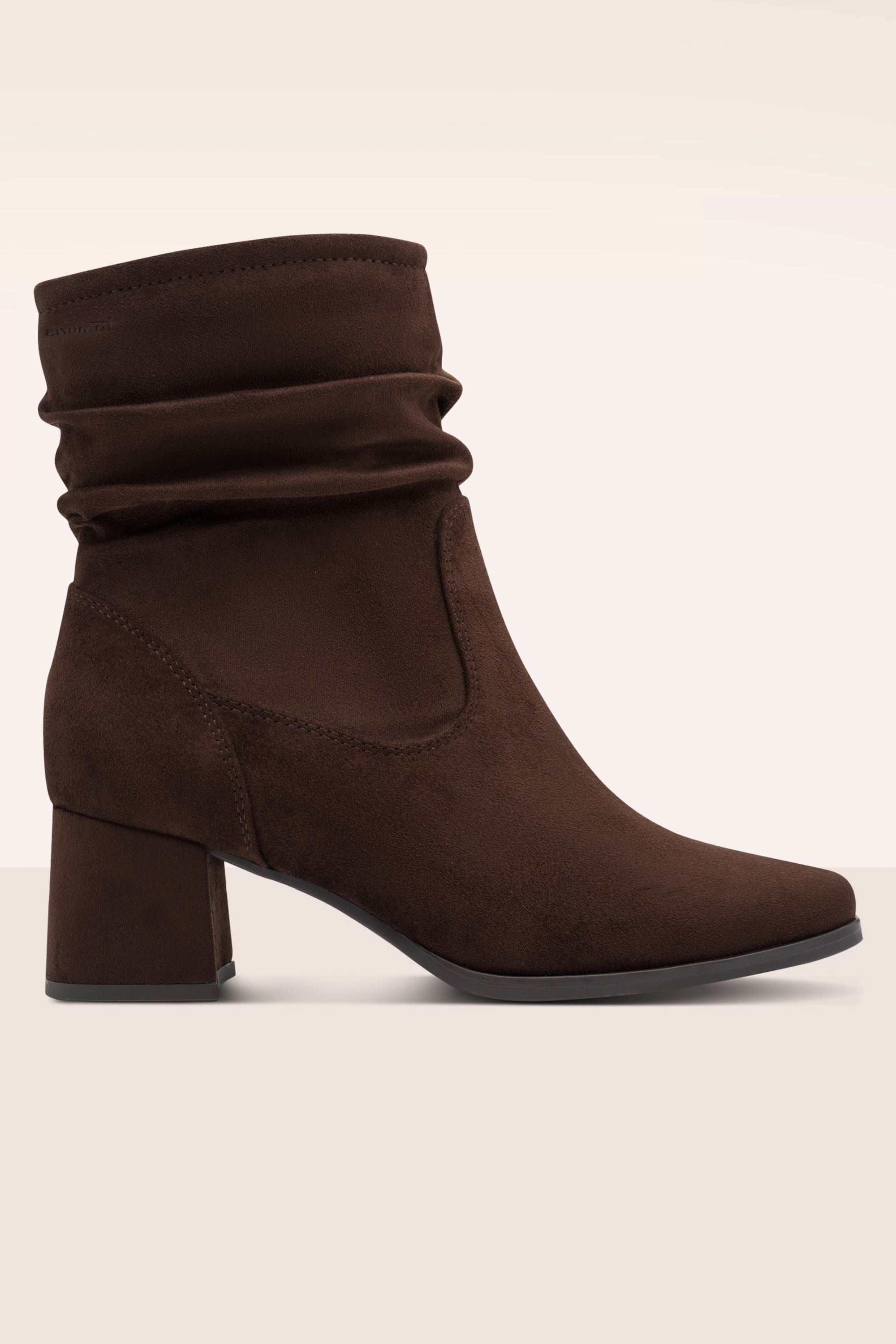 Tamaris - Bonny Comfort Block Heel Boots in Mocca