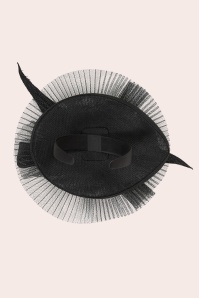 Banned Retro - Lady Lou Fascinator in Schwarz 4