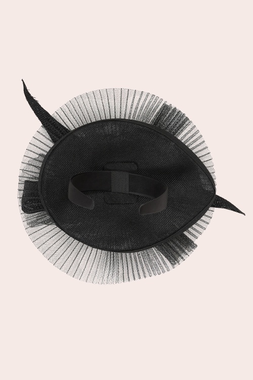 Banned Retro - Lady Lou Fascinator in Schwarz 4