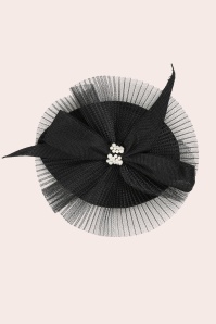 Banned Retro - Lady Lou Fascinator in Schwarz 3