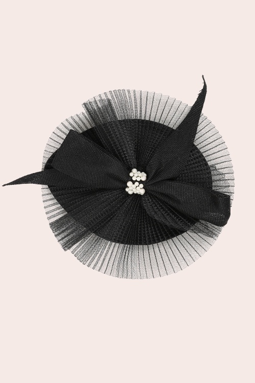 Banned Retro - Lady Lou Fascinator in Schwarz 3