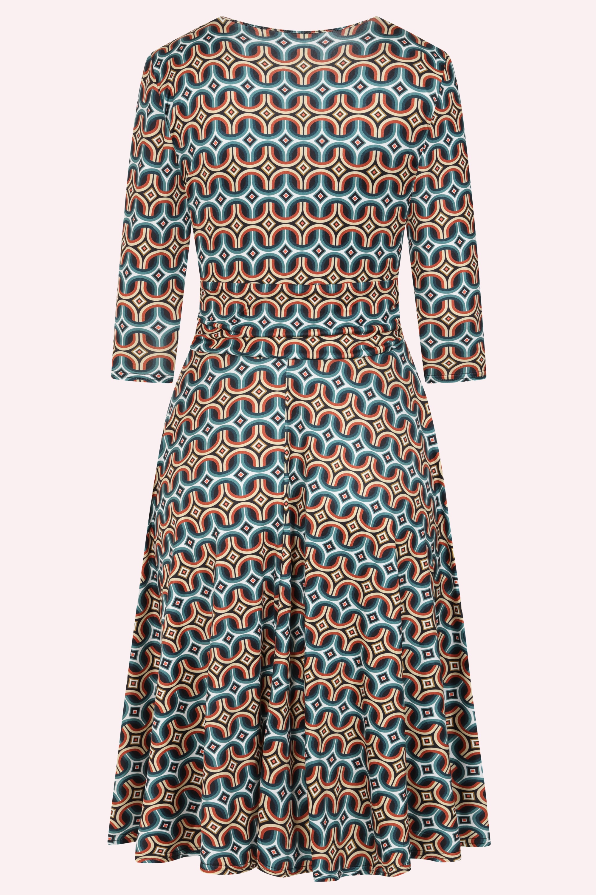 Vintage Chic for Topvintage - Topvintage exclusive ~ Aria Geo Swing Dress in Multi 2
