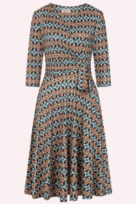 Vintage Chic for Topvintage - Topvintage exclusive ~ Aria Geo Swing Dress in Multi