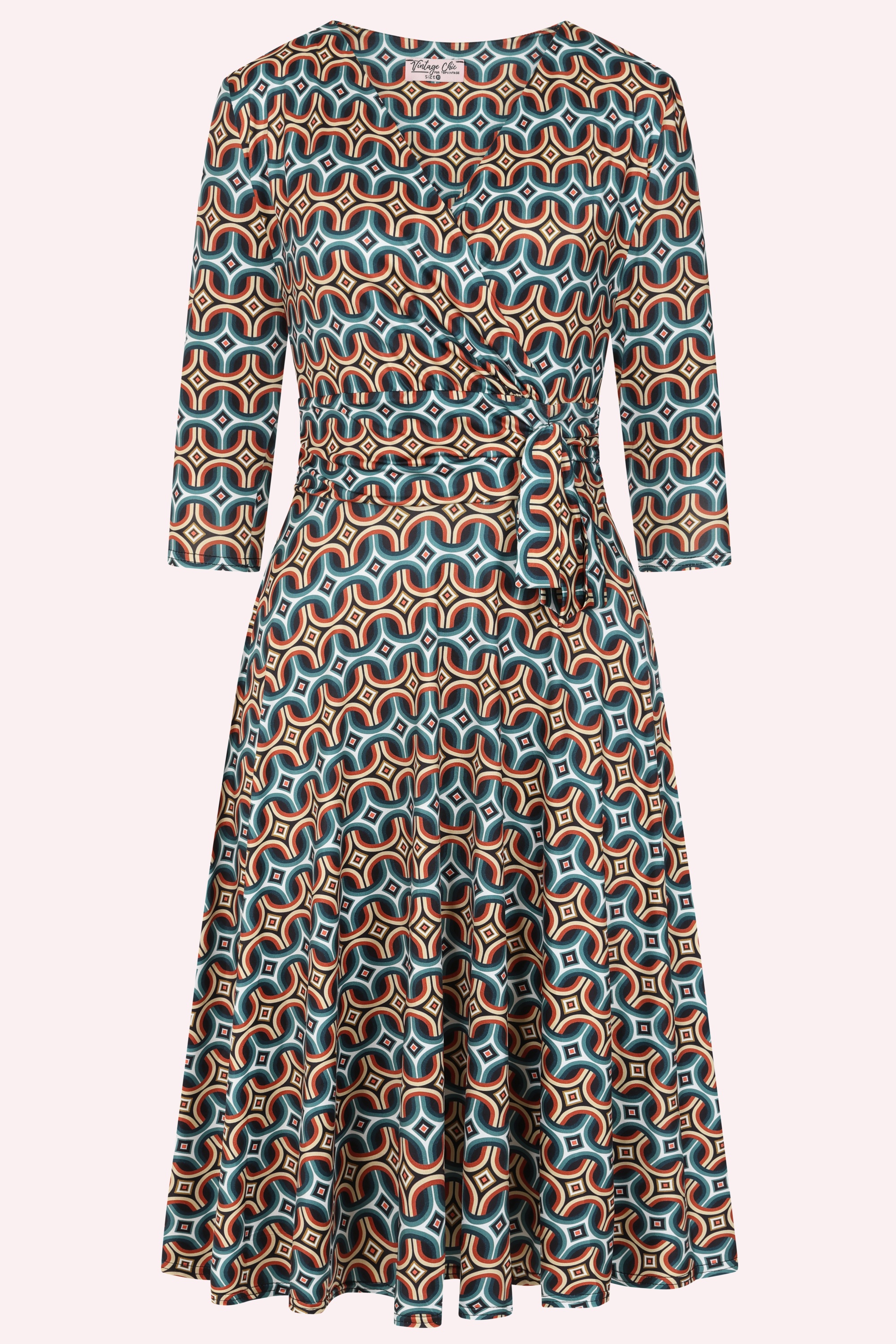 Vintage Chic for Topvintage - Topvintage exclusive ~ Aria Geo Swing Dress in Multi