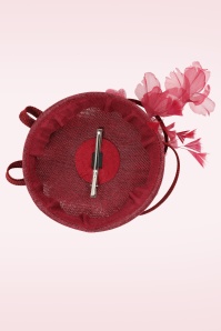 Banned Retro - Chapeau bibi The Duchess en bordeaux 4