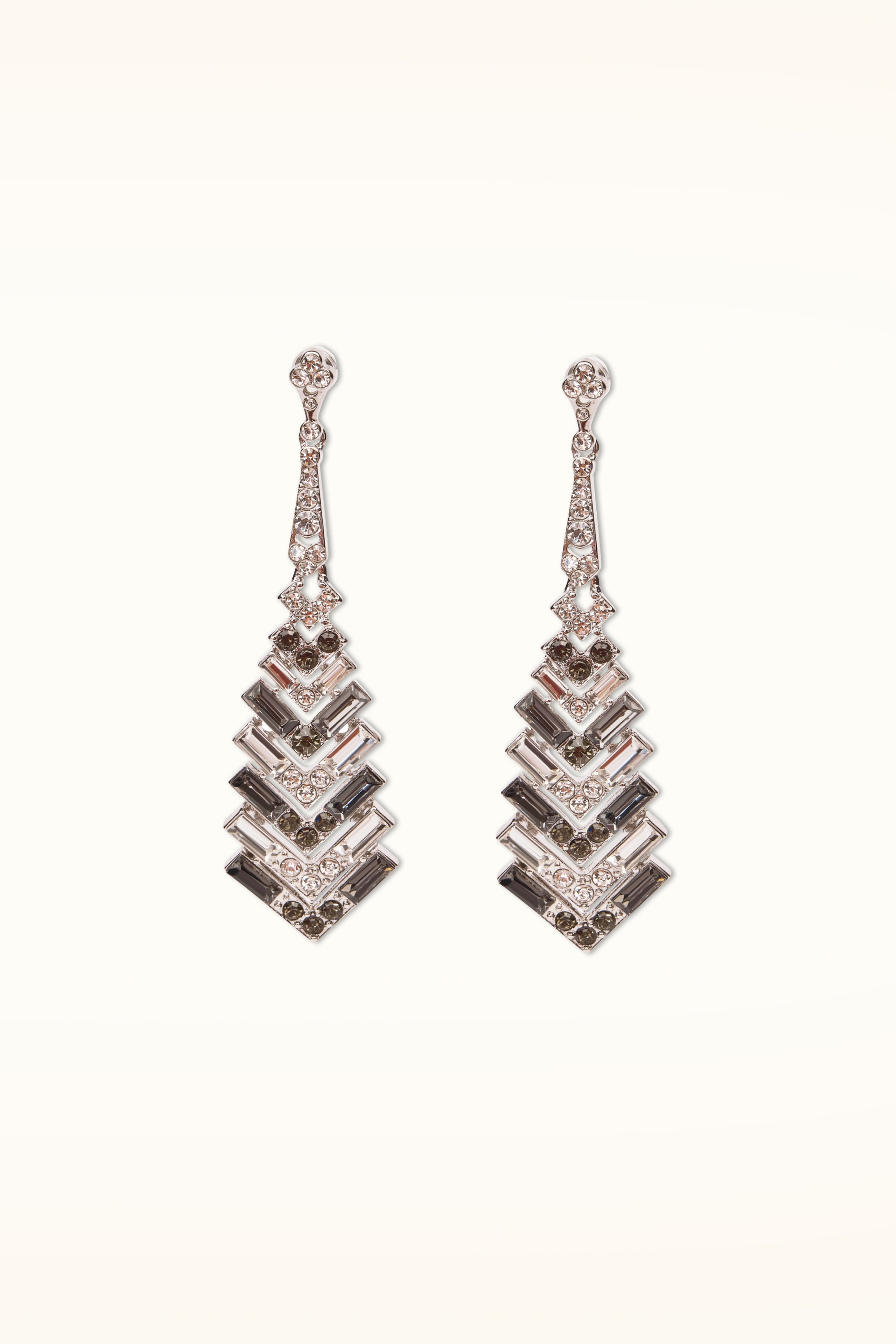 Lovely - Sparkly Crystal Ohrstecker in Silber