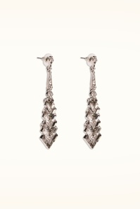 Lovely - Sparkly Crystal Ohrstecker in Silber 2