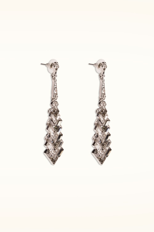 Lovely - Boucles d'oreilles Sparkly Crystal en argenté 2