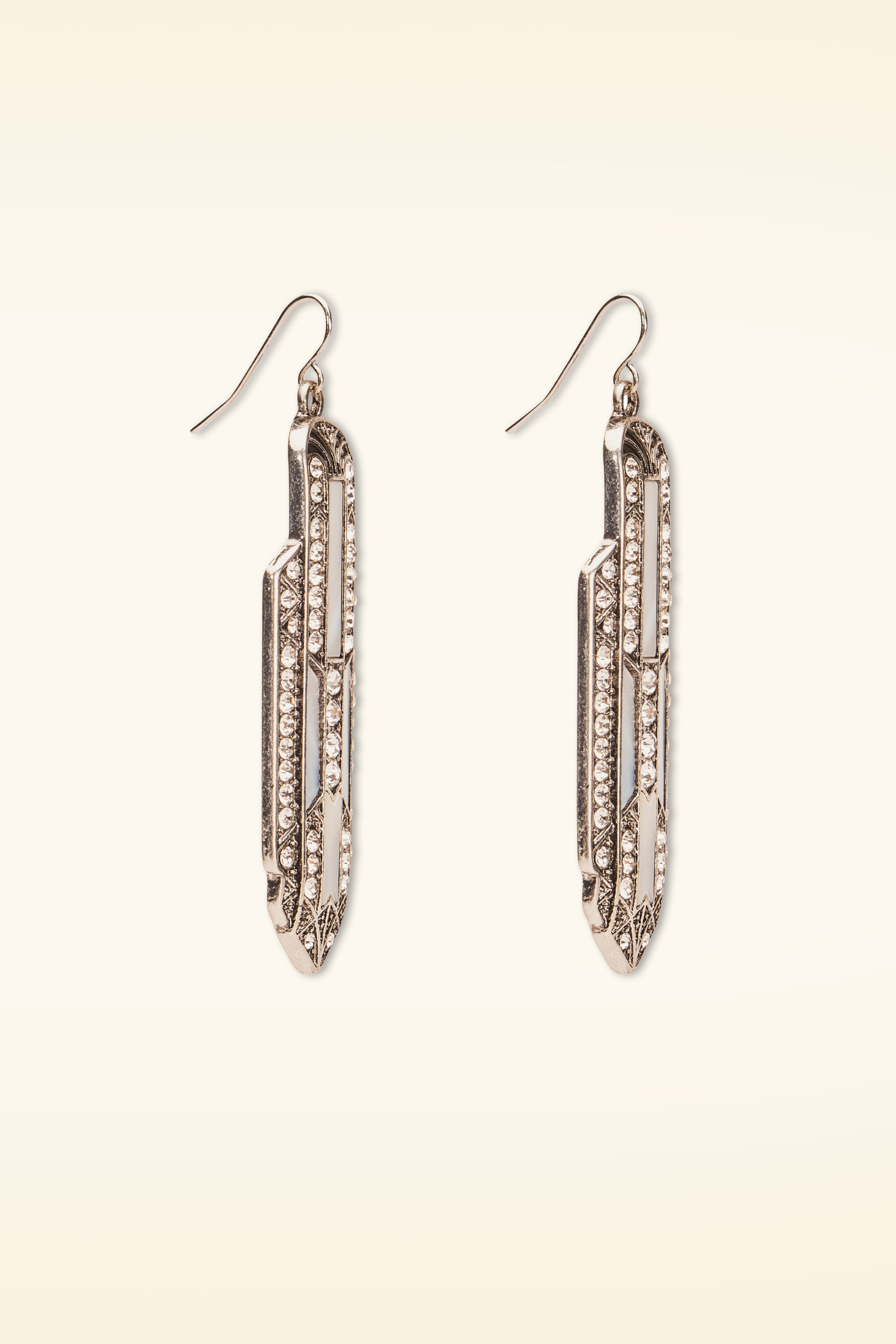 Lovely - Sparkling Art Deco Ohrhänger in Silber 2